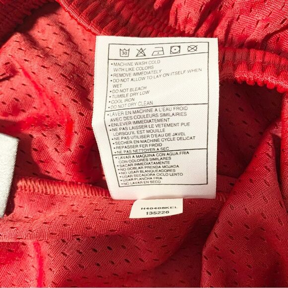 Nike Red Mesh Basketball Athleisure Y2K Shorts L - Picture 7 of 8